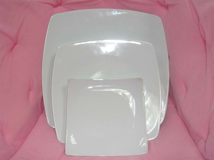 Beaujolais Réception - Vaisselle - Assiette Carrée en Porcelaine Beaujolais Réception - Vaisselle - Assiette Carrée en Porcelaine