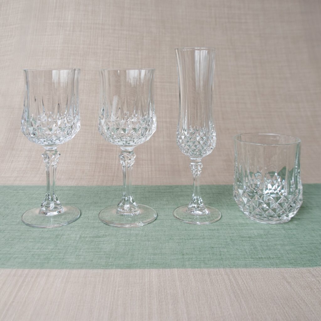 Verres Longchamp 17 cl, 25 cl, 12 cl, 23 cl Verres Longchamp 17, 25, 12, 23 cl
