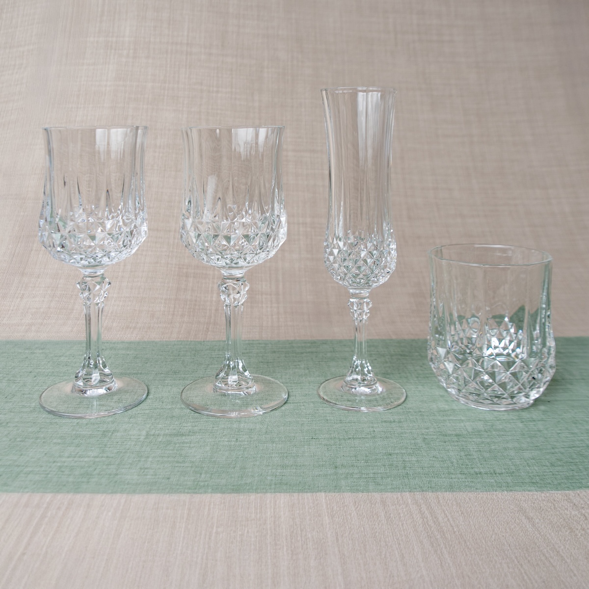 Verres Longchamp 17, 25, 12, 23 cl