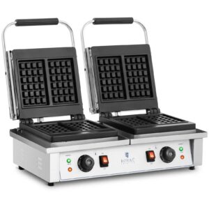 Photo Gaufrier double - Gaufres belges 2 X 2000 W
