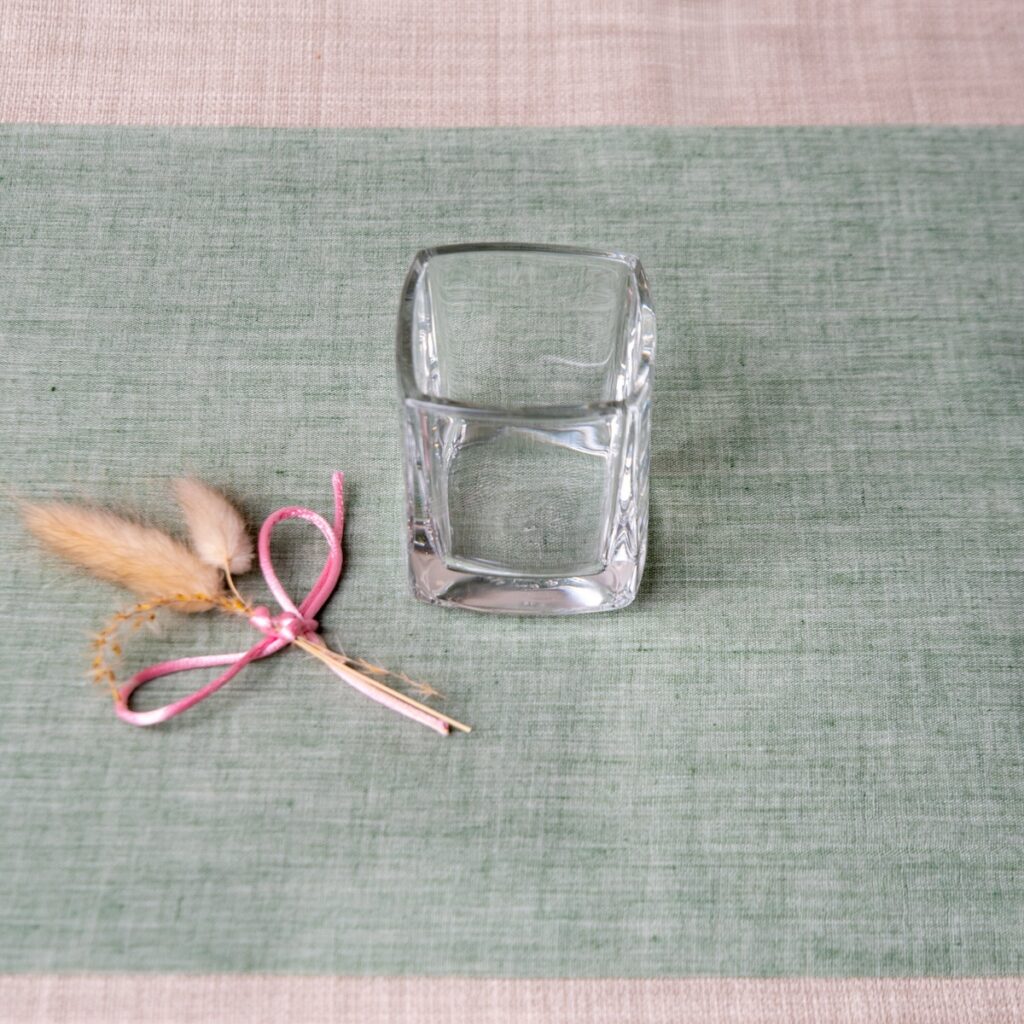 Verrine carrée en verre