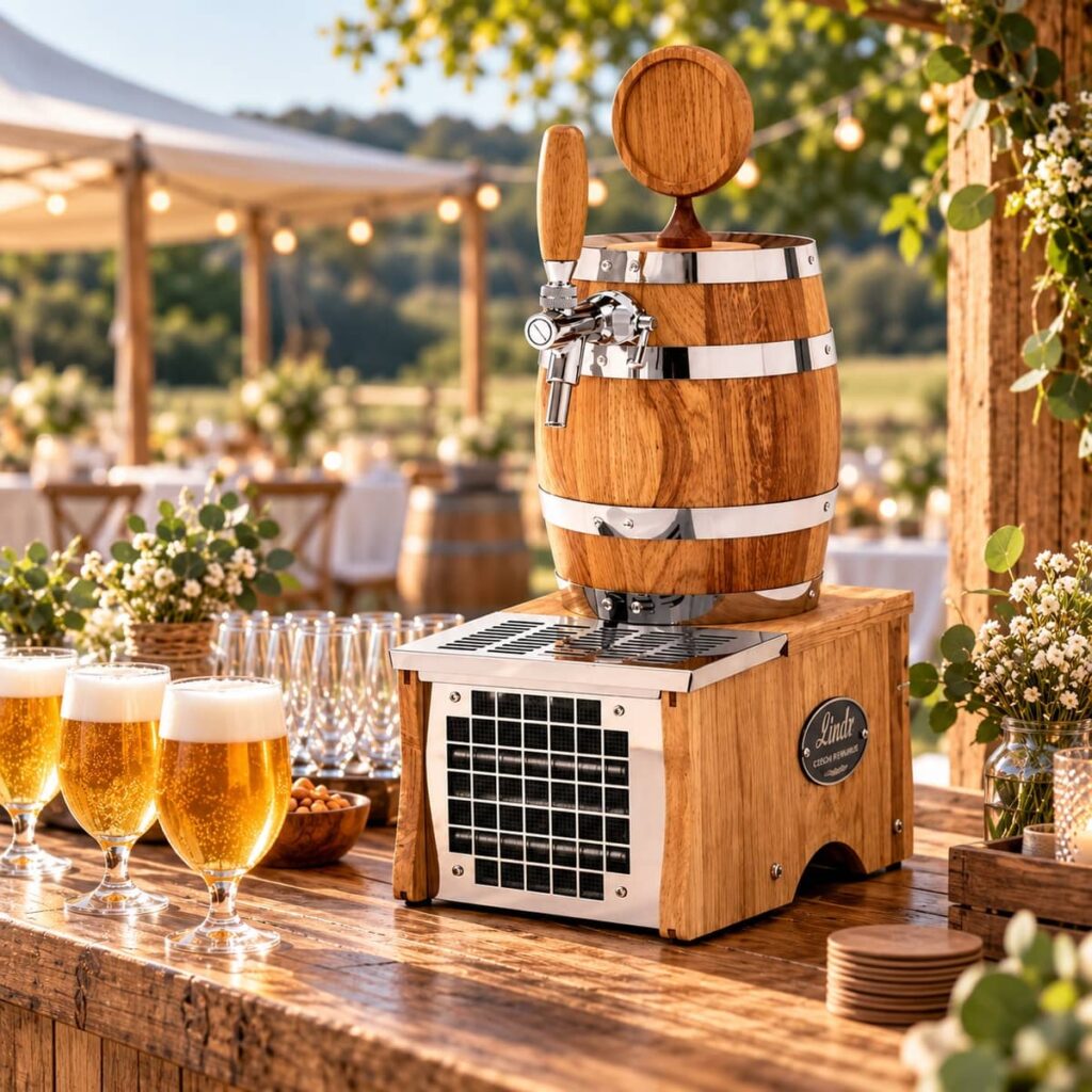 Tireuse à bière professionnelle en chêne Tireuse à bière à louer villefranche