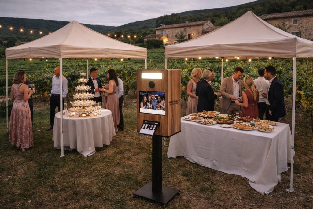 réception à Mâcon avec animation photobooth