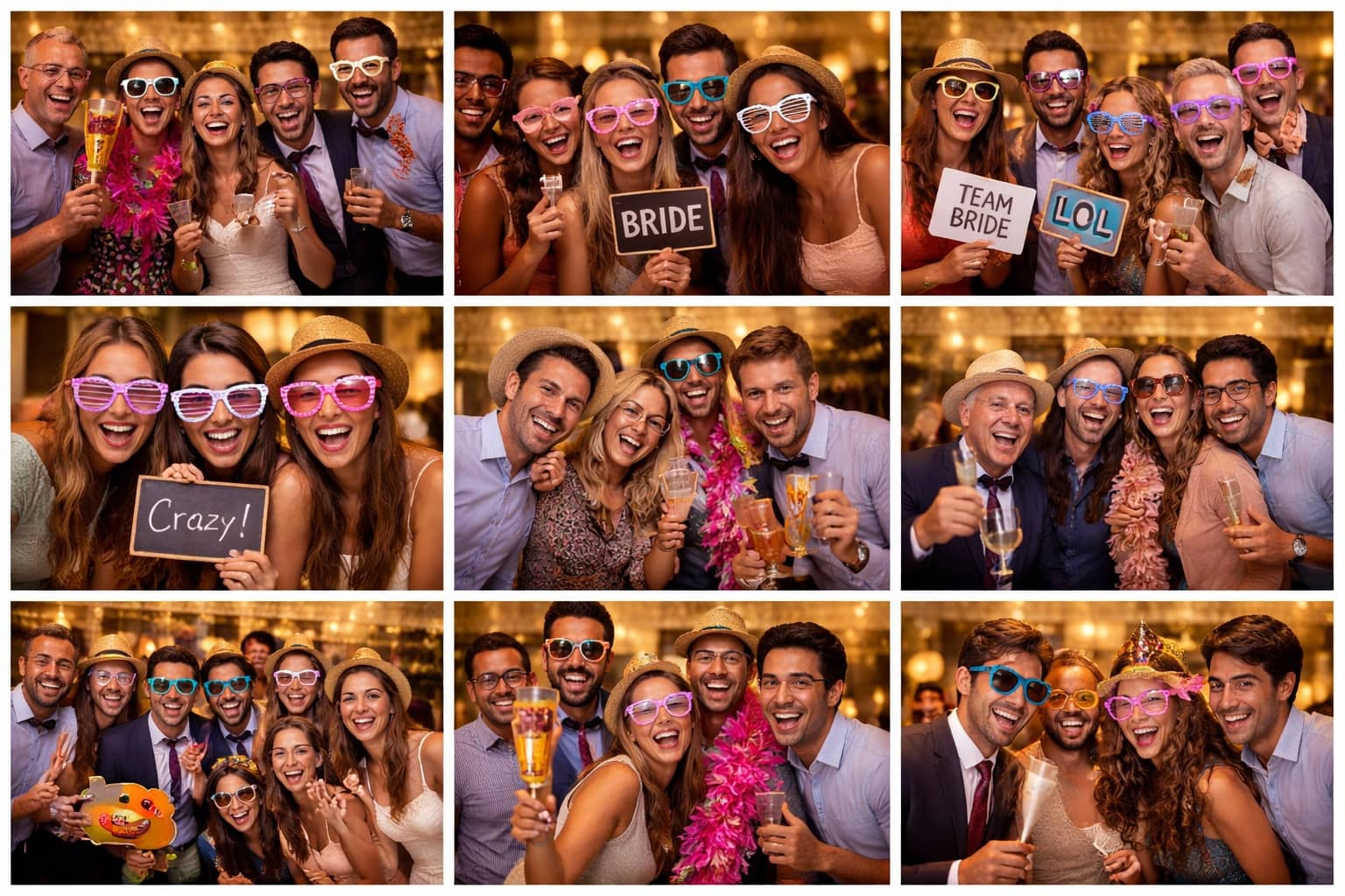 Ensemble de photo réalisées par une borne photo pendant une soirée à Dardilly Ensemble de photo réalisées par une borne photo pendant une soirée à Dardilly