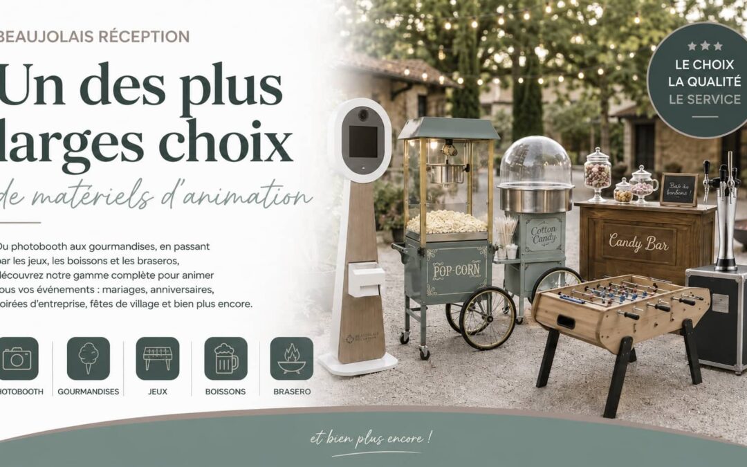Notre choix de matériels d’animation en location parmi les plus large du marché