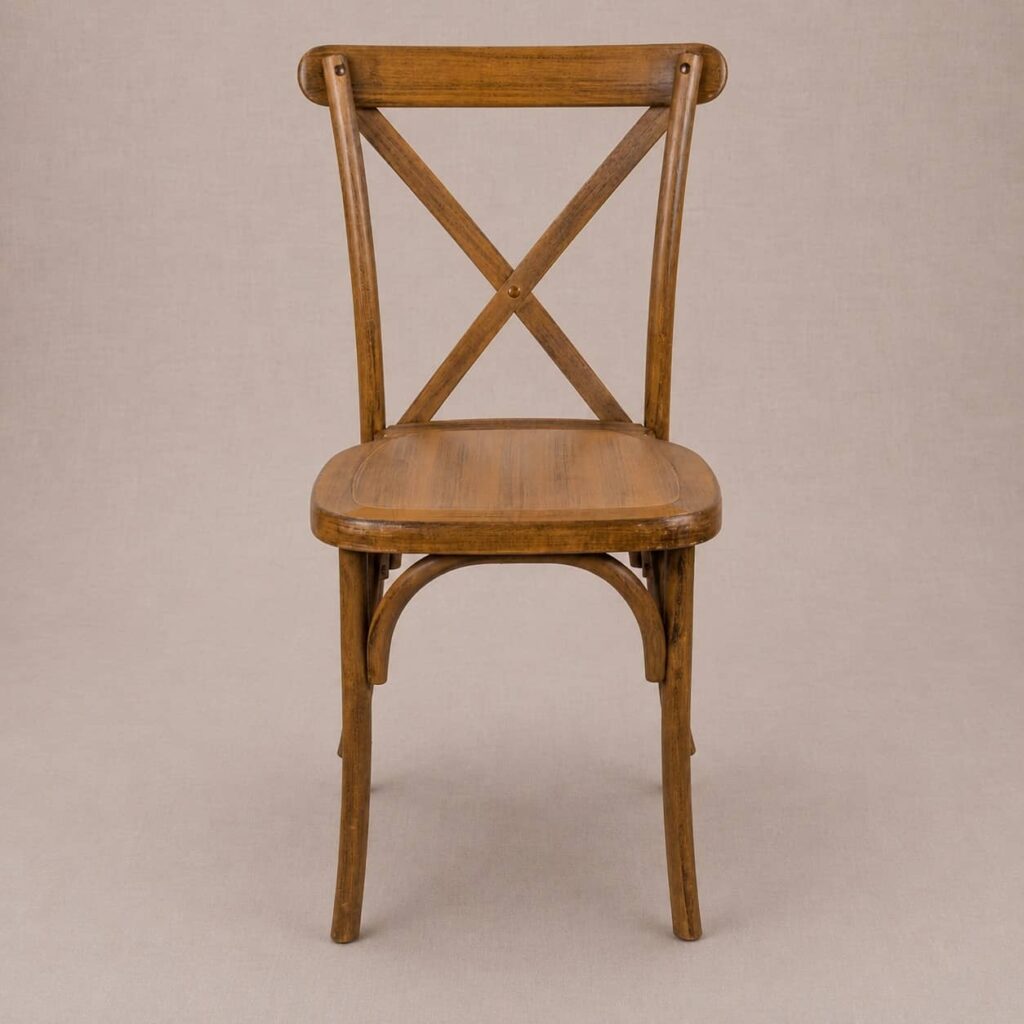 Chaise Dos Croisé Bois Champêtre Chaise Bistrot Champêtre en Bois à Dossier Croisé