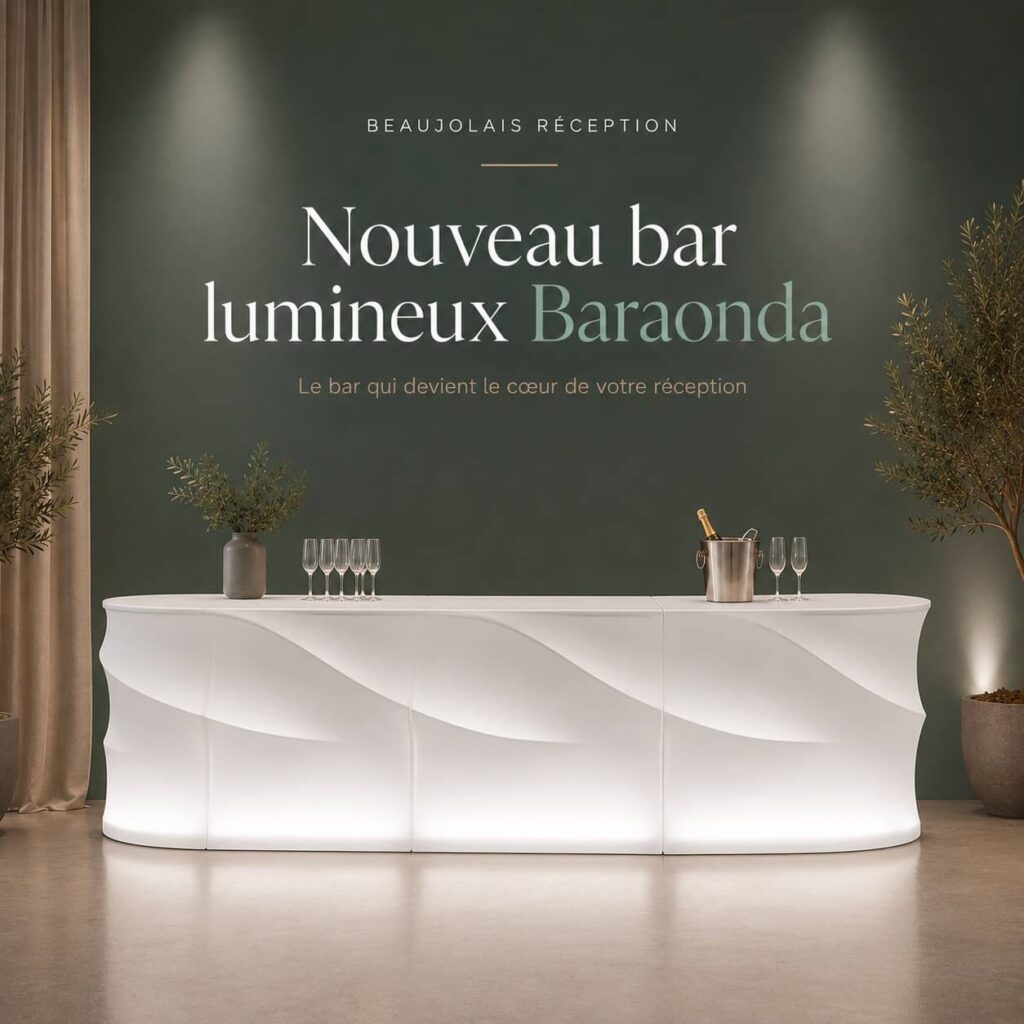 bar lumineux à louer