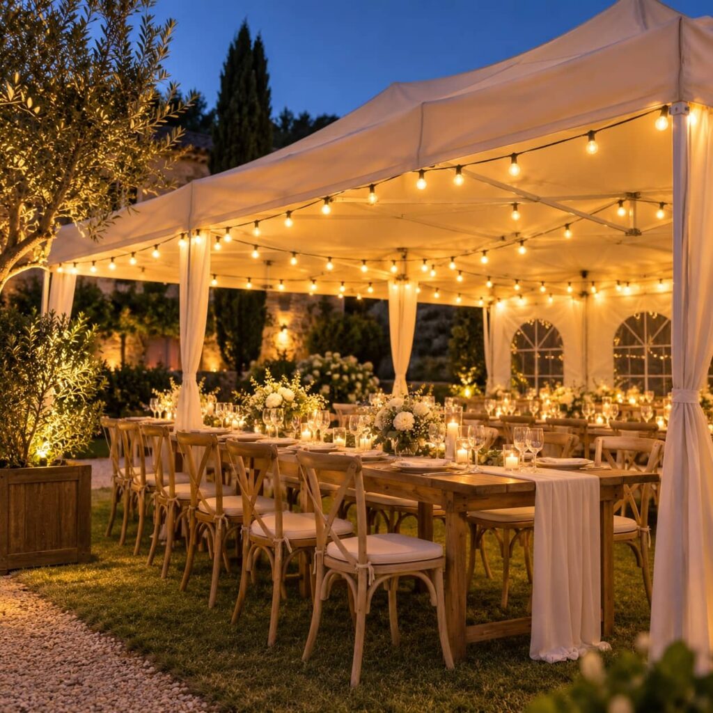 Guirlande guinguette led 20 mètres