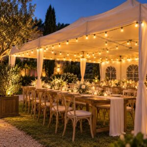 Guirlande guinguette led 20 mètres