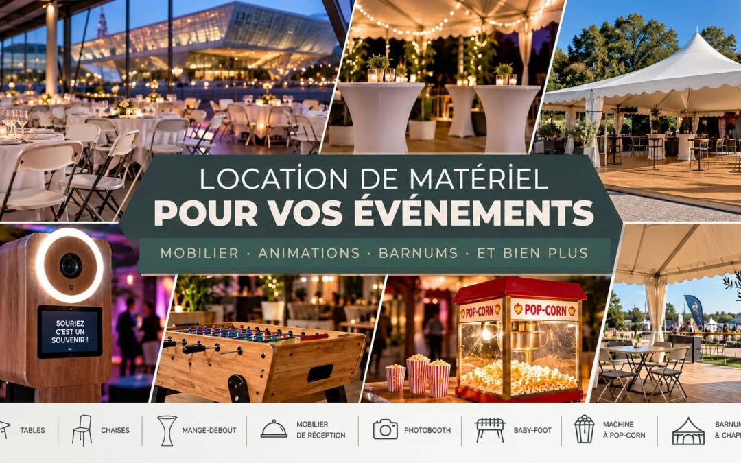 Location de tables et chaises pour vos événements professionnels